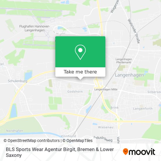 BLS Sports Wear Agentur Birgit map