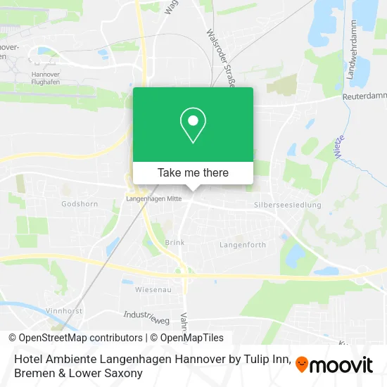 Карта Hotel Ambiente Langenhagen Hannover by Tulip Inn