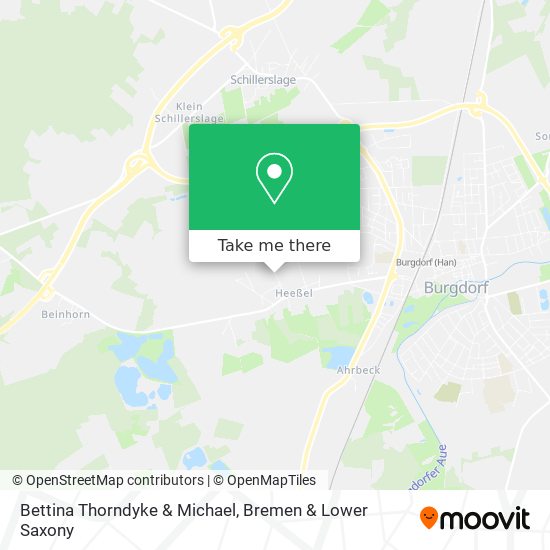 Bettina Thorndyke & Michael map
