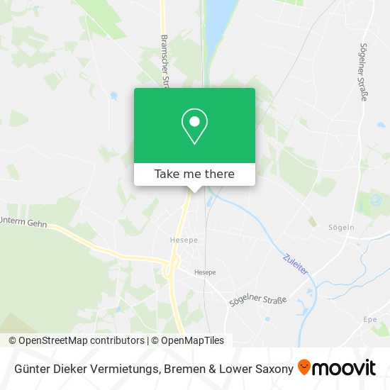 Günter Dieker Vermietungs map