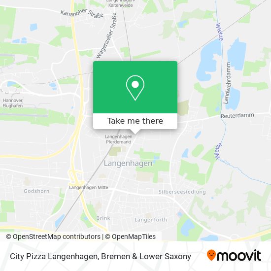 City Pizza Langenhagen map