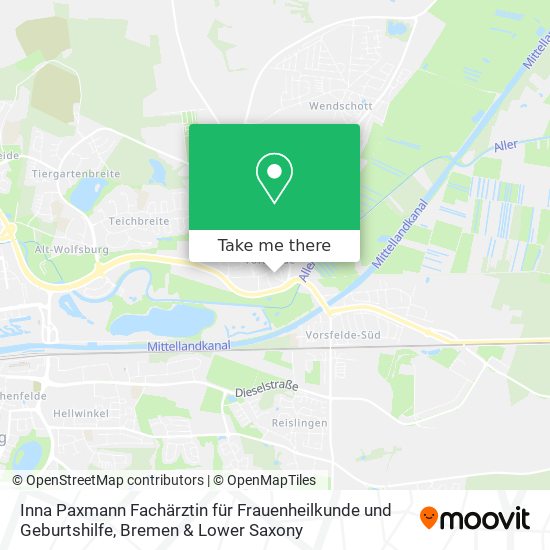 Inna Paxmann Fachärztin für Frauenheilkunde und Geburtshilfe map