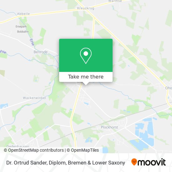 Dr. Ortrud Sander, Diplom map