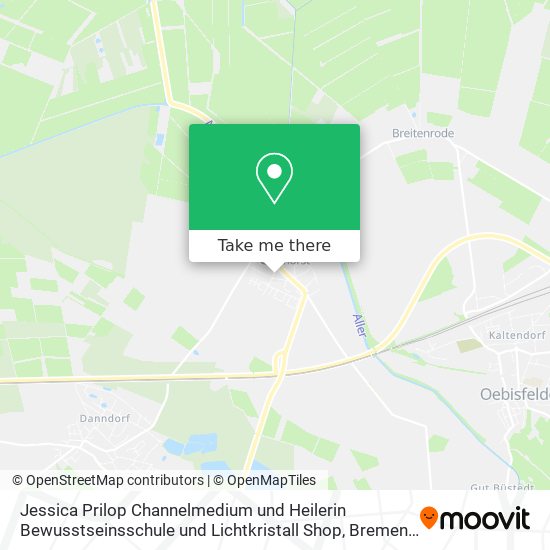 Jessica Prilop Channelmedium und Heilerin Bewusstseinsschule und Lichtkristall Shop map