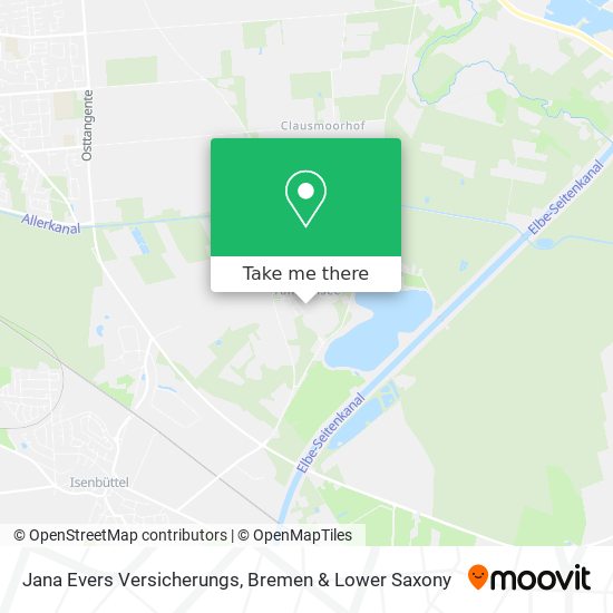 Jana Evers Versicherungs map