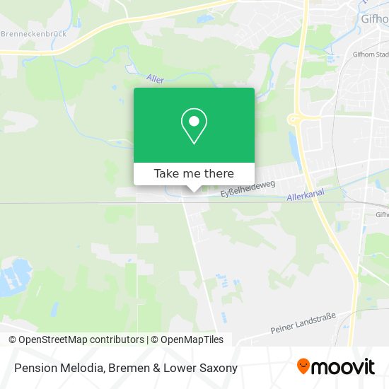 Pension Melodia map