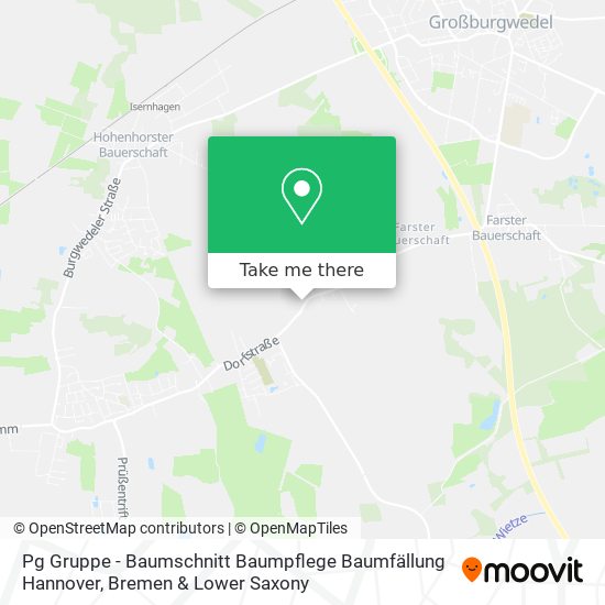 Pg Gruppe - Baumschnitt Baumpflege Baumfällung Hannover map