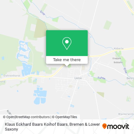 Klaus Eckhard Baars Koihof Baars map