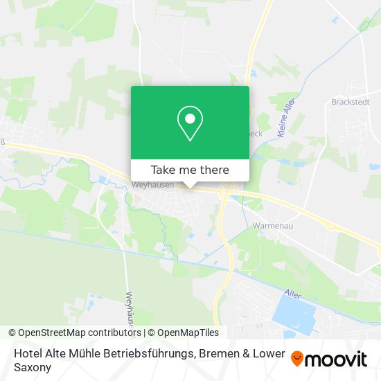 Hotel Alte Mühle Betriebsführungs map
