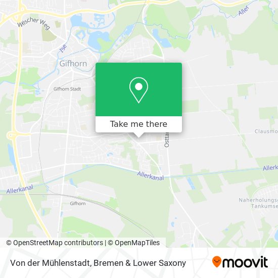 Von der Mühlenstadt map