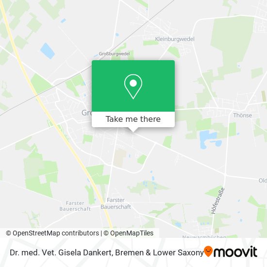 Dr. med. Vet. Gisela Dankert map