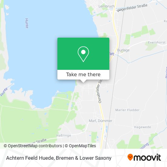 Achtern Feeld Huede map