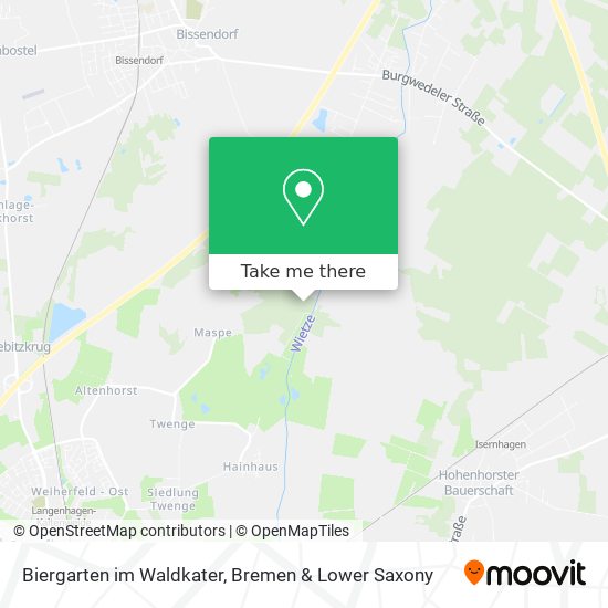 Biergarten im Waldkater map
