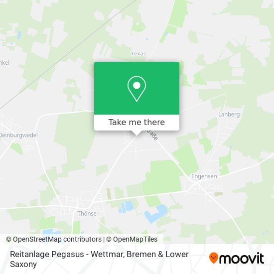Reitanlage Pegasus - Wettmar map