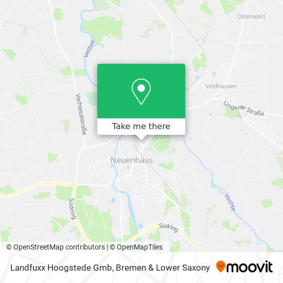 Landfuxx Hoogstede Gmb map