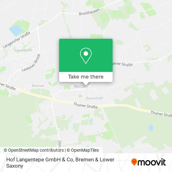 Hof Langentepe GmbH & Co map