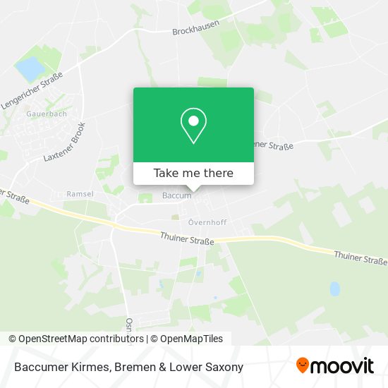 Baccumer Kirmes map