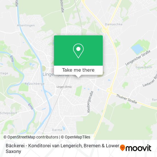 Bäckerei - Konditorei van Lengerich map