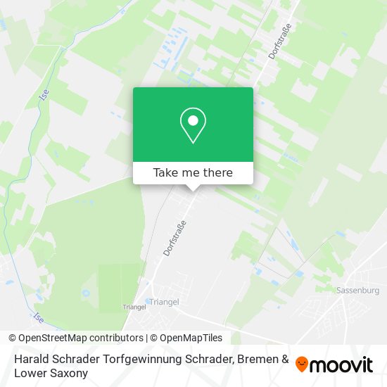Harald Schrader Torfgewinnung Schrader map