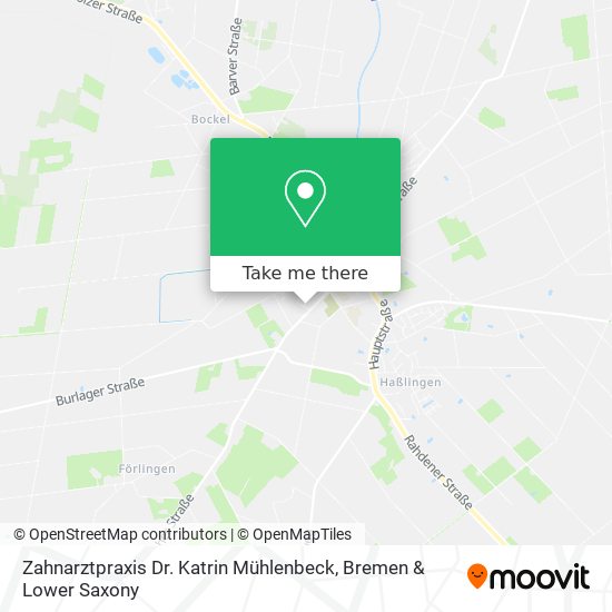 Zahnarztpraxis Dr. Katrin Mühlenbeck map