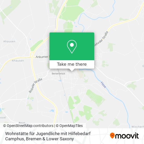 Wohnstätte für Jugendliche mit Hilfebedarf Camphus map