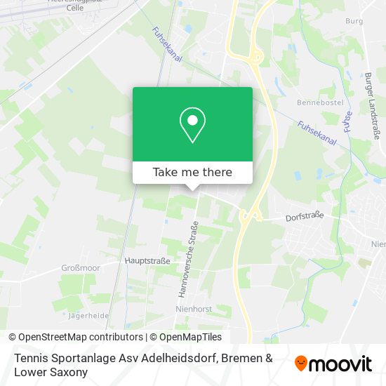 Tennis Sportanlage Asv Adelheidsdorf map