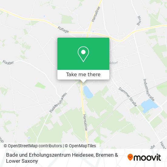 Bade und Erholungszentrum Heidesee map