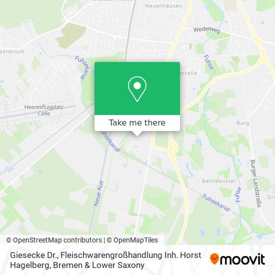Giesecke Dr., Fleischwarengroßhandlung Inh. Horst Hagelberg map