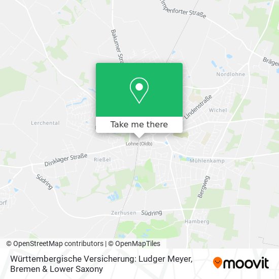 Württembergische Versicherung: Ludger Meyer map