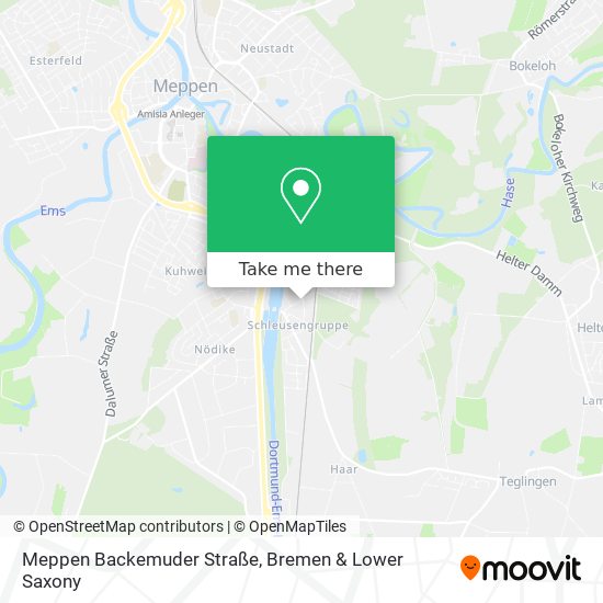 Meppen Backemuder Straße map