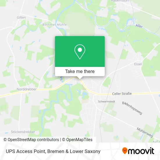 UPS Access Point map