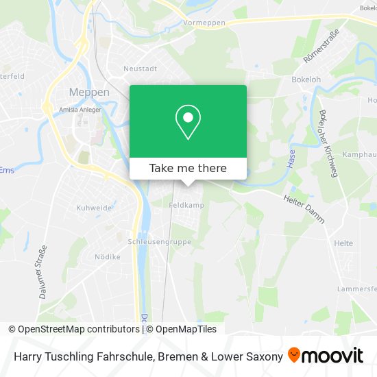 Harry Tuschling Fahrschule map