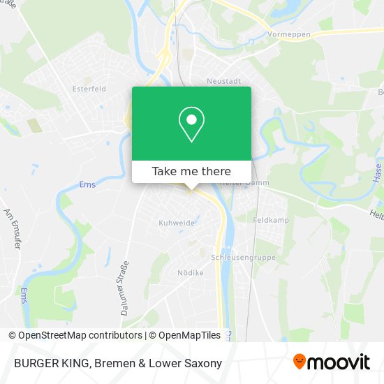 BURGER KING map