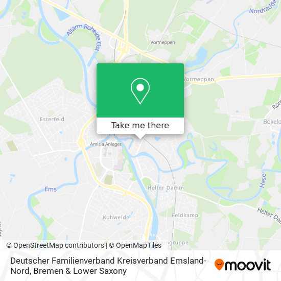 Карта Deutscher Familienverband Kreisverband Emsland-Nord