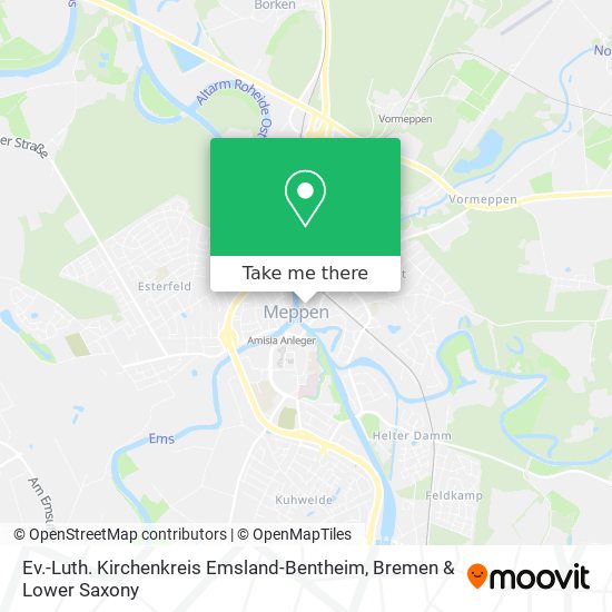 Ev.-Luth. Kirchenkreis Emsland-Bentheim map