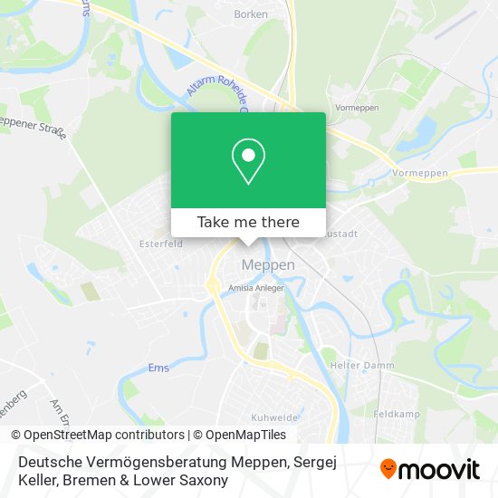 Deutsche Vermögensberatung Meppen, Sergej Keller map