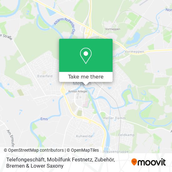 Telefongeschäft, Mobilfunk Festnetz, Zubehör map