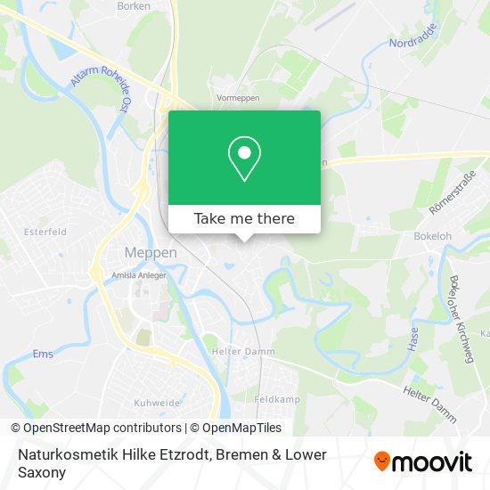 Naturkosmetik Hilke Etzrodt map