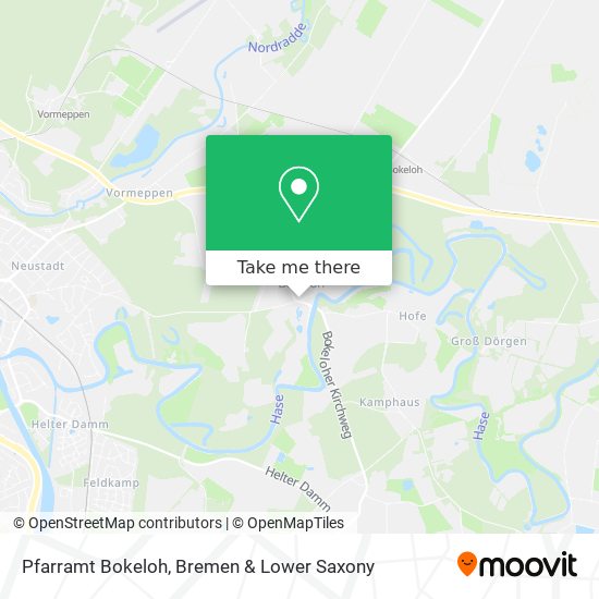 Pfarramt Bokeloh map