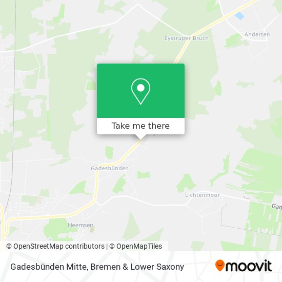 Gadesbünden Mitte map