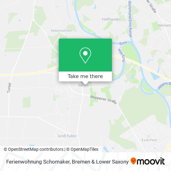 Ferienwohnung Schomaker map