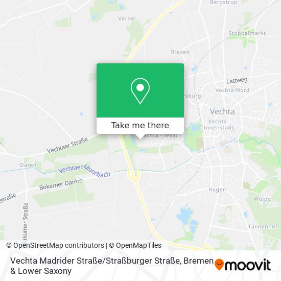 Vechta Madrider Straße / Straßburger Straße map