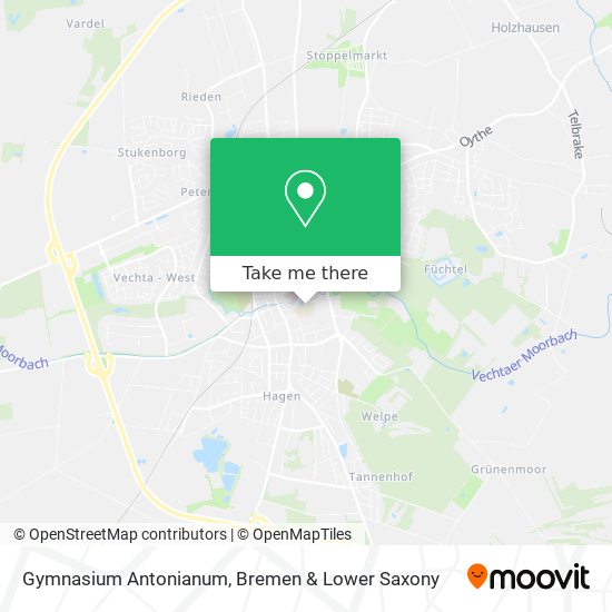 Gymnasium Antonianum map
