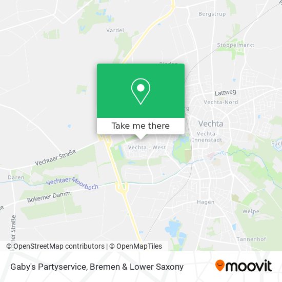 Gaby's Partyservice map