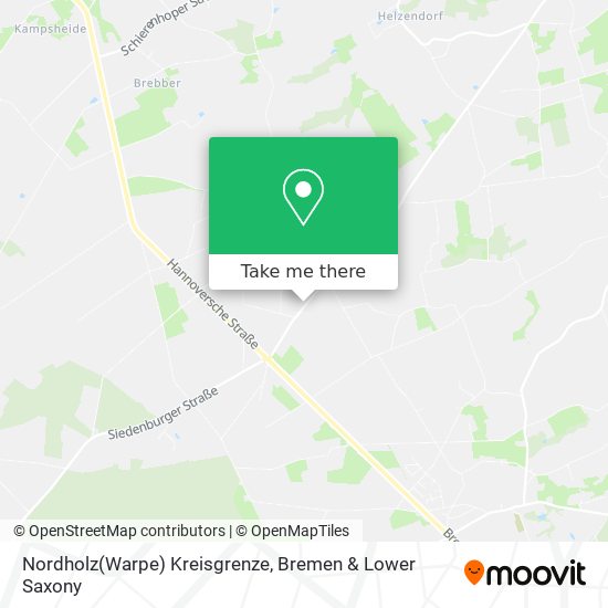 Nordholz(Warpe) Kreisgrenze map