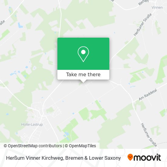 Herßum Vinner Kirchweg map