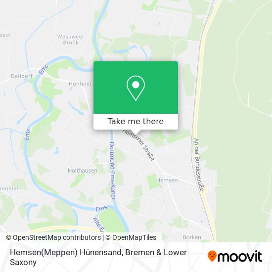 Hemsen(Meppen) Hünensand map