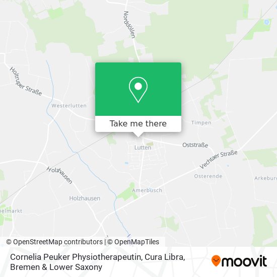 Cornelia Peuker Physiotherapeutin, Cura Libra map
