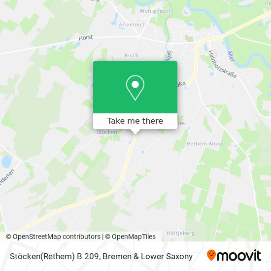 Stöcken(Rethem) B 209 map