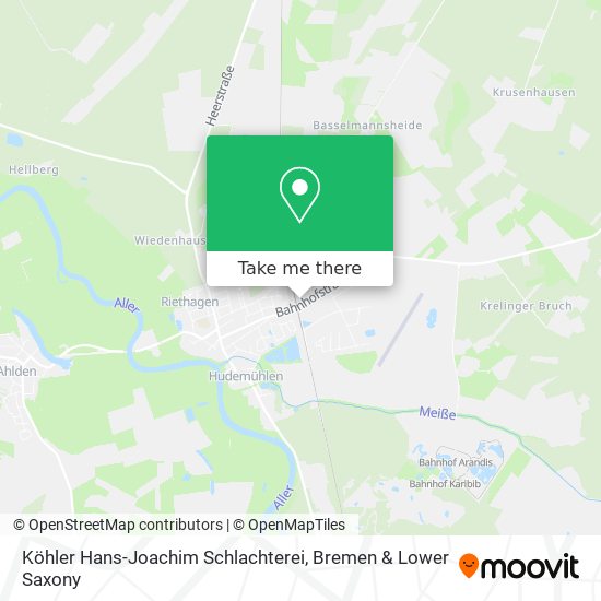 Köhler Hans-Joachim Schlachterei map